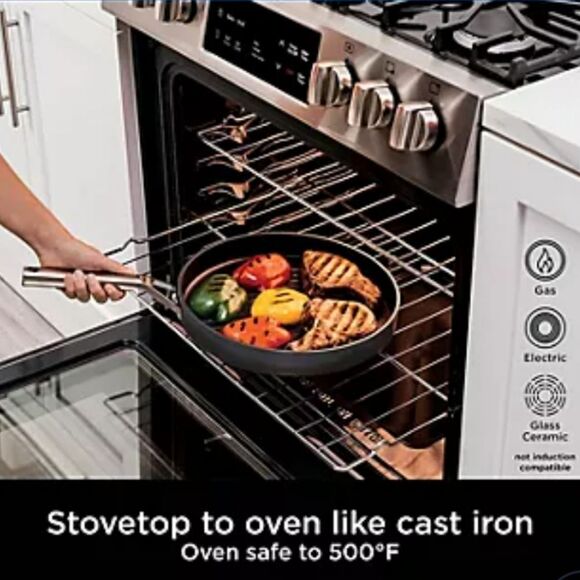 Ninja Foodi NeverStick Premium 12" Round Grill Pan - Picture 3 of 10